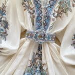 European-style small dress for women, design, printed, slim-fitting (5)