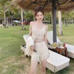 Seaside vacation lace long-sleeved sun protection cardigan jacket