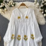 Super fairy loose big swing dress (3)