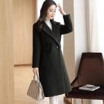 Winter women’s slim fit woolen coat for women