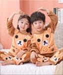 Children’s flannel pajamas boys and girls cartoon cute baby girls boy home clothes winter (6)