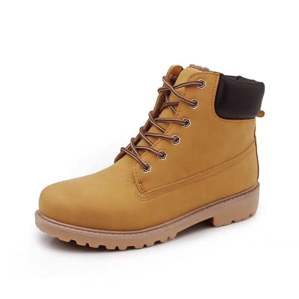 British yellow boots warm cotton shoes for women & men