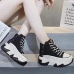 Top shoes thick-soled height-enhancing women’s casual sports shoes (4)
