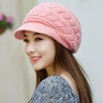 Winter duckbill ear protection wool hats for women (5)