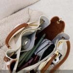 Bucket bag retro versatile large capacity shoulder bag (3)